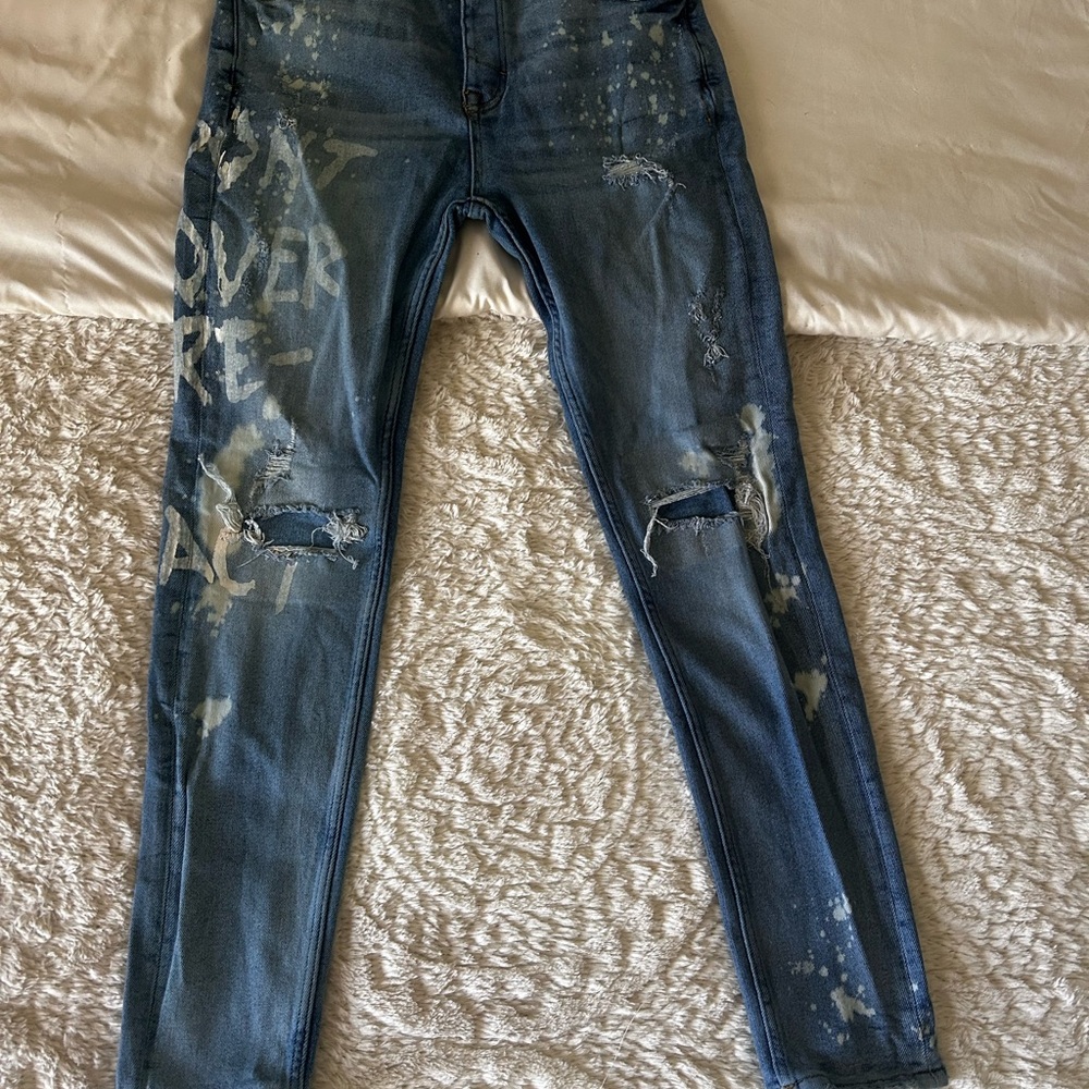 Mid wash Zara skinny jeans